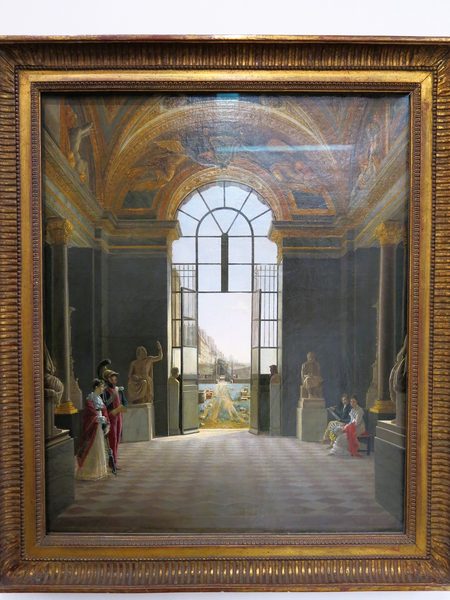 Vue de la salle de la Paix au Louvre vers 1820 (Louvre, RF 1977.6) by Tangopaso