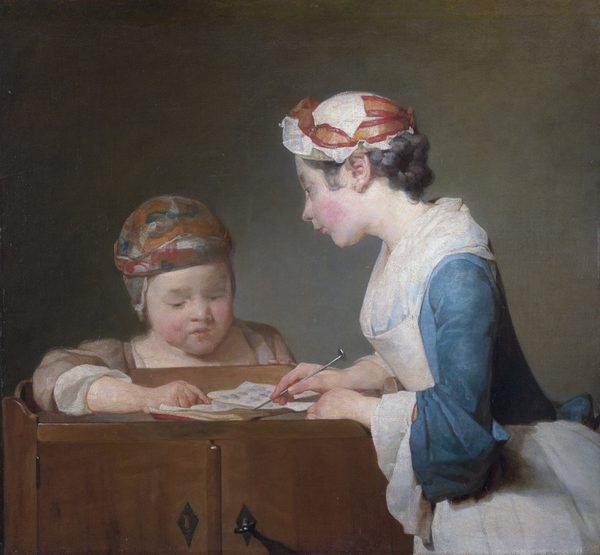 The Young Schoolmistress by Jean-Baptiste-Siméon Chardin