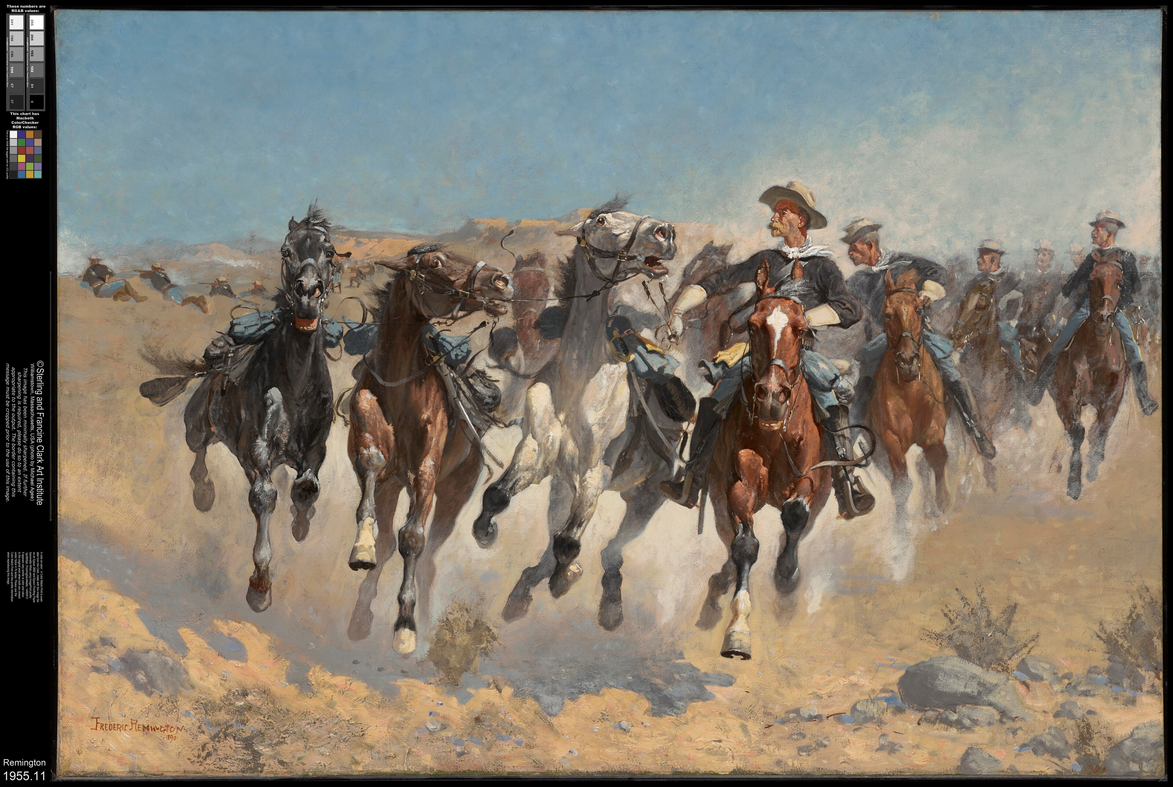 Dismounted: The Fourth Troopers Moving the Led Horses by Frederic Remington