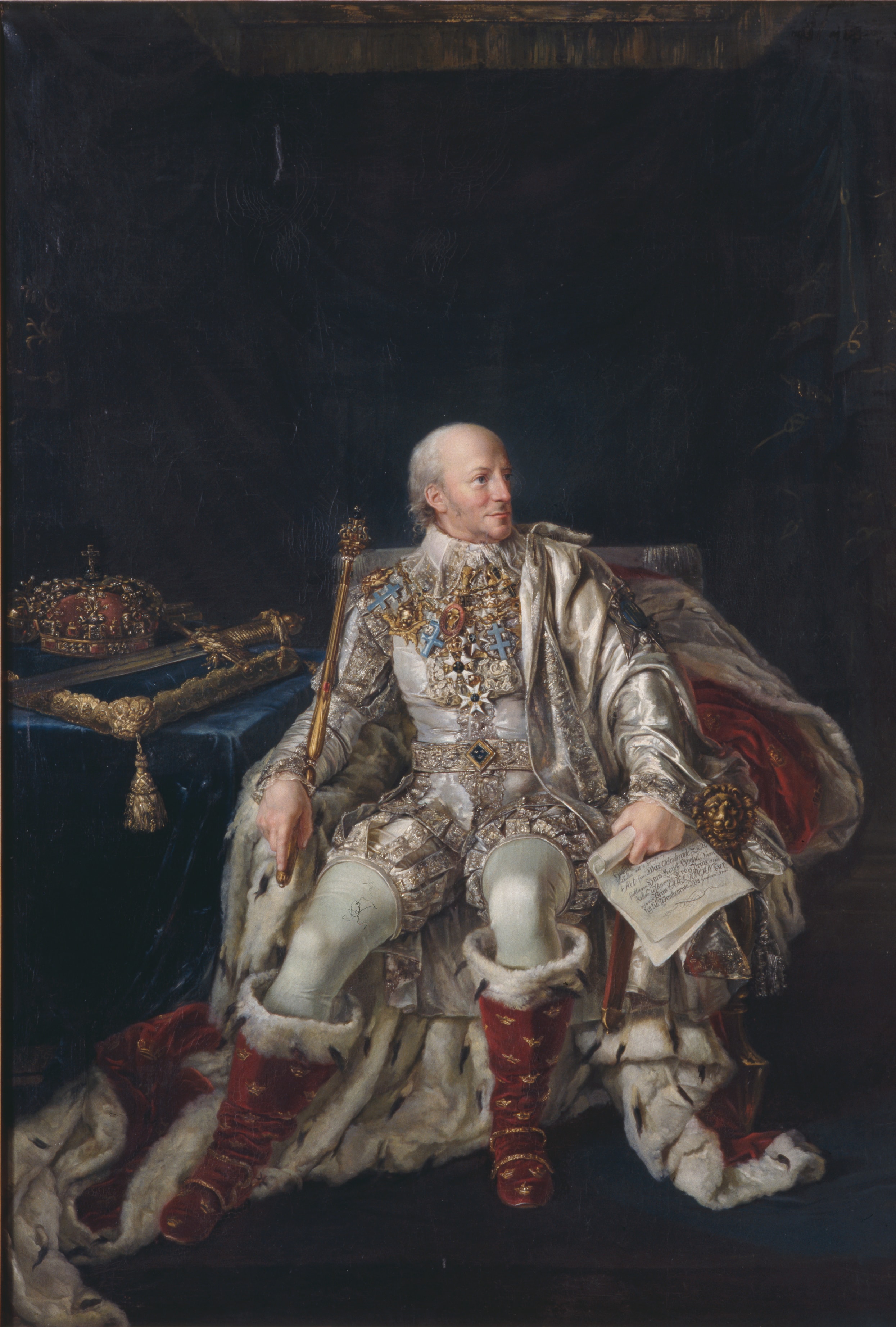 Karl XIII, 1748-1818, kung av Sverige och Norge by Per Krafft the Younger