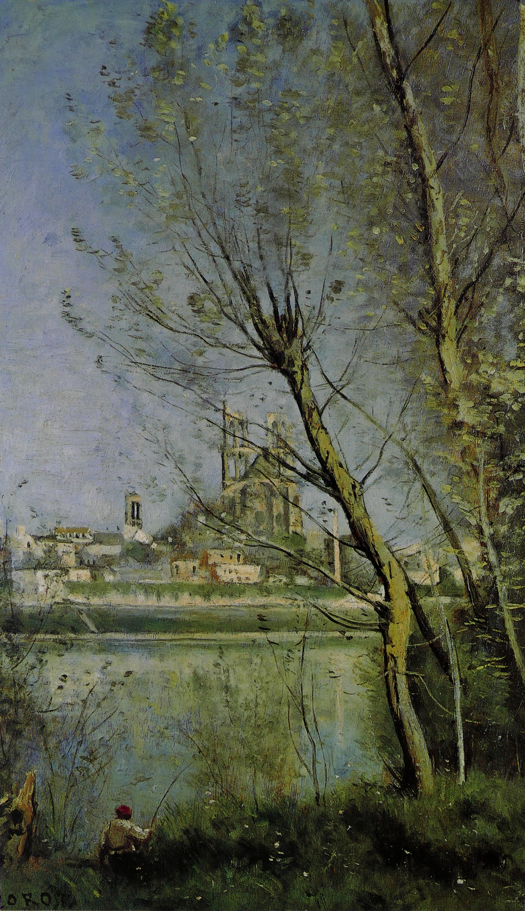 Eglise à Ville-d'Avray J B Corot by Jean-Baptiste Camille Corot