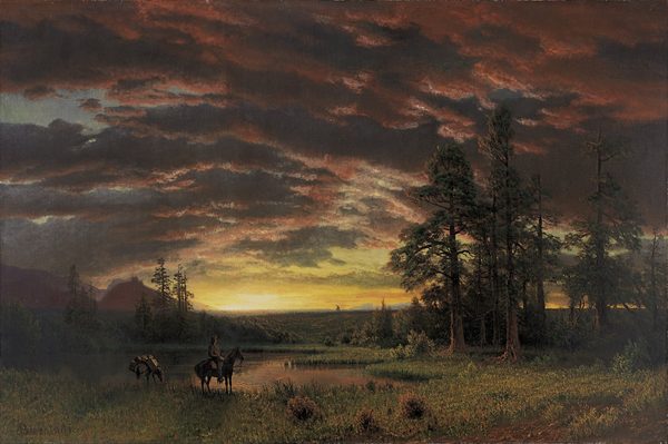 Evening on the Prairie by Albert Bierstadt