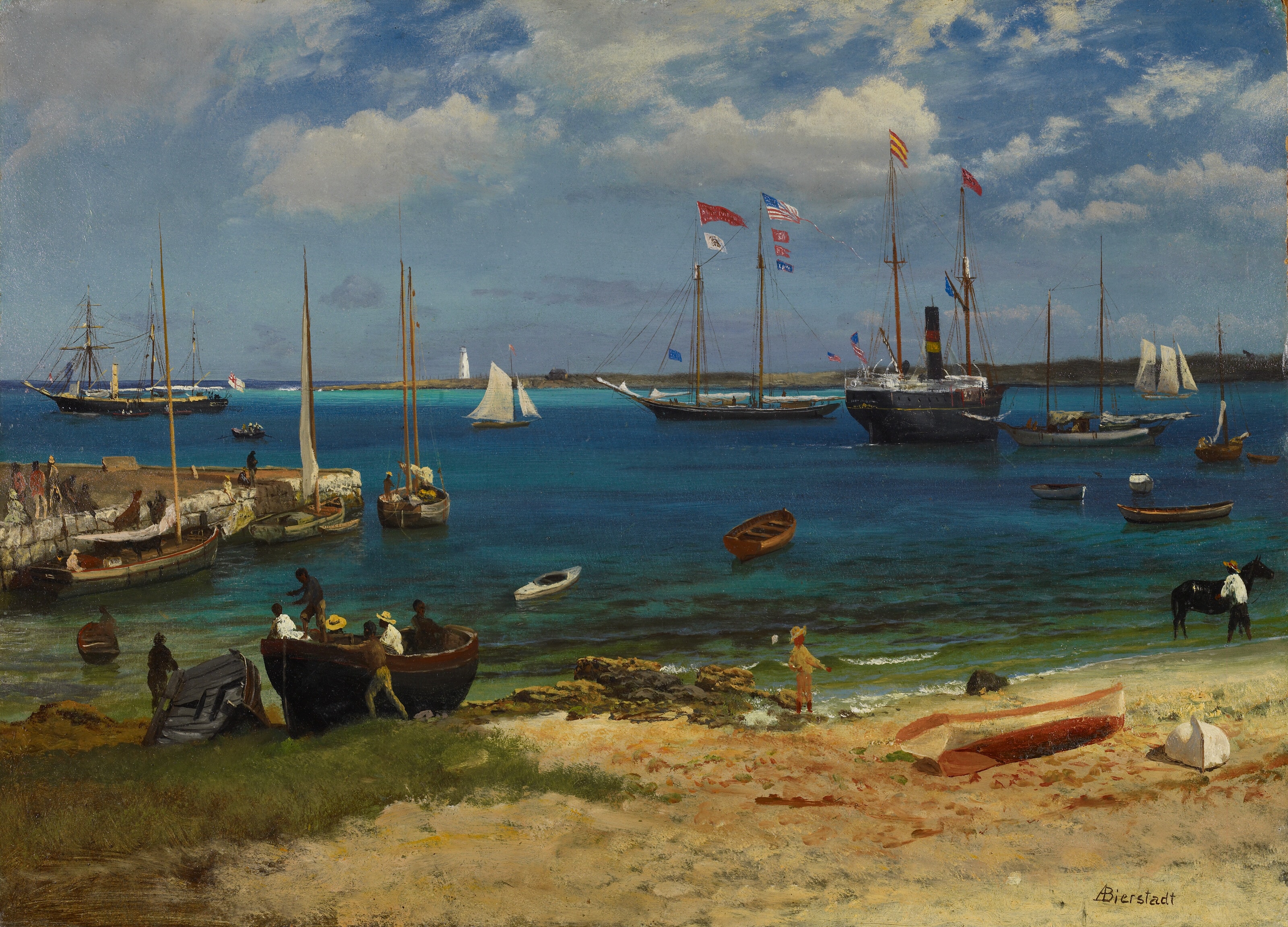 Nassau Harbor by Albert Bierstadt