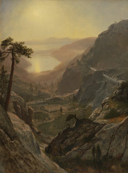 View of Donner Lake by Albert Bierstadt