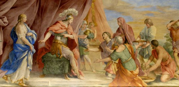 The Continence of Scipio. by Giovanni Francesco Romanelli