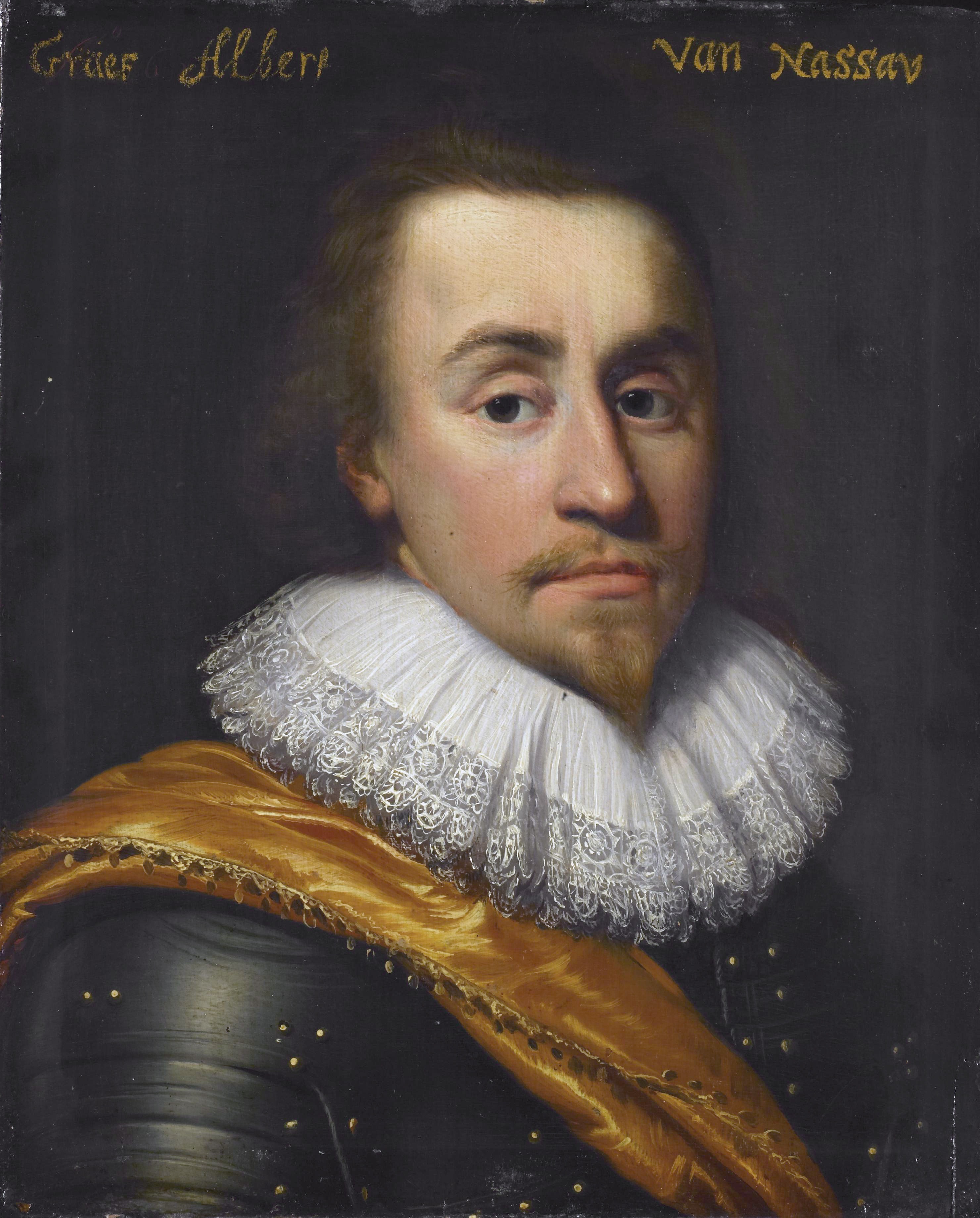 Portrait of Albert (1596–1626), count of Nassau-Dillenburg by Jan van Ravesteyn