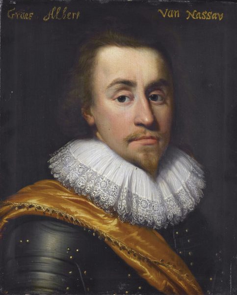 Portrait of Albert (1596–1626), count of Nassau-Dillenburg by Jan van Ravesteyn