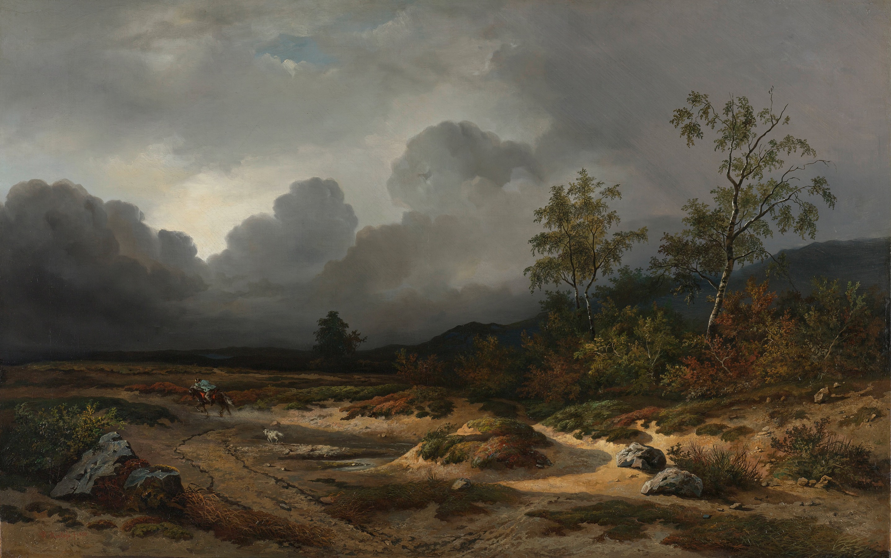 Landscape in an Approaching Storm by Willem Roelofs