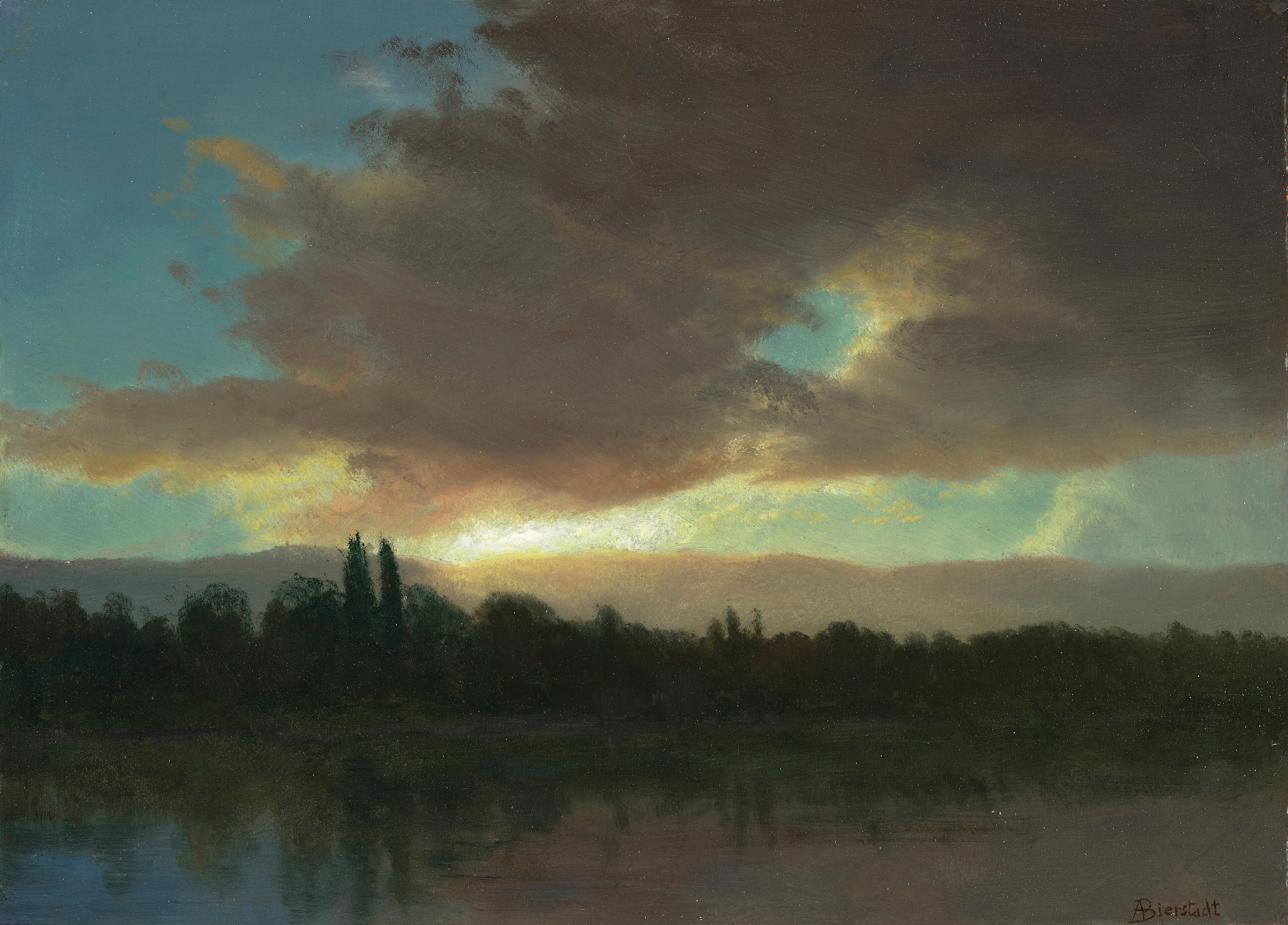 Evening Sky by Albert Bierstadt