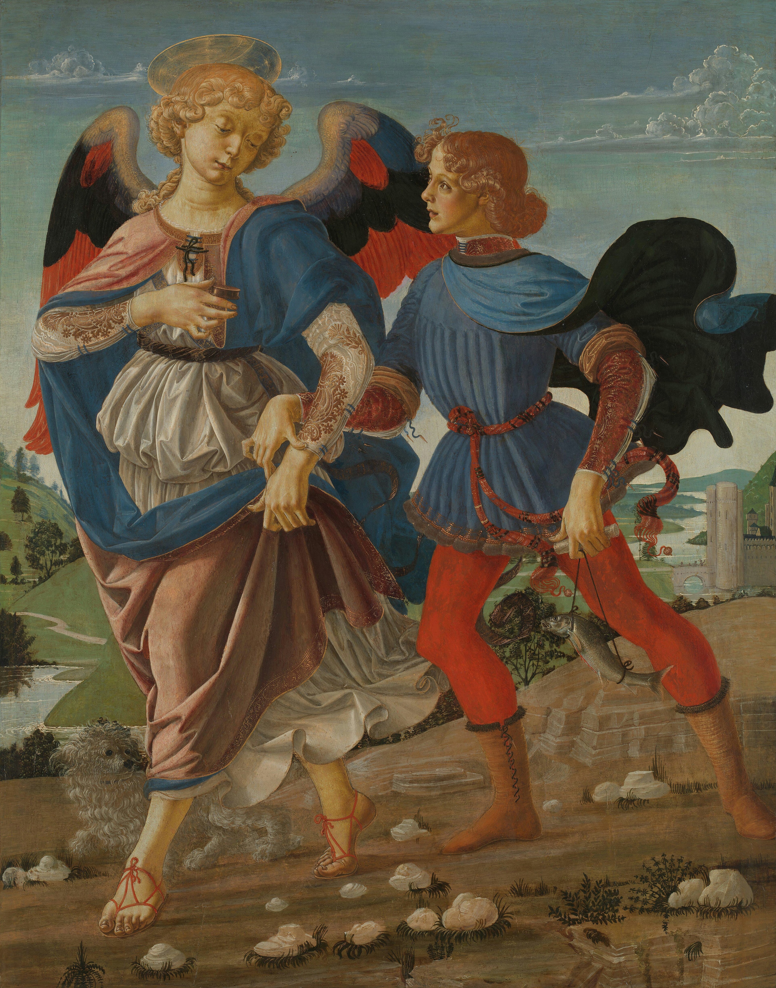 Tobias and the Angel by Andrea del Verrocchio