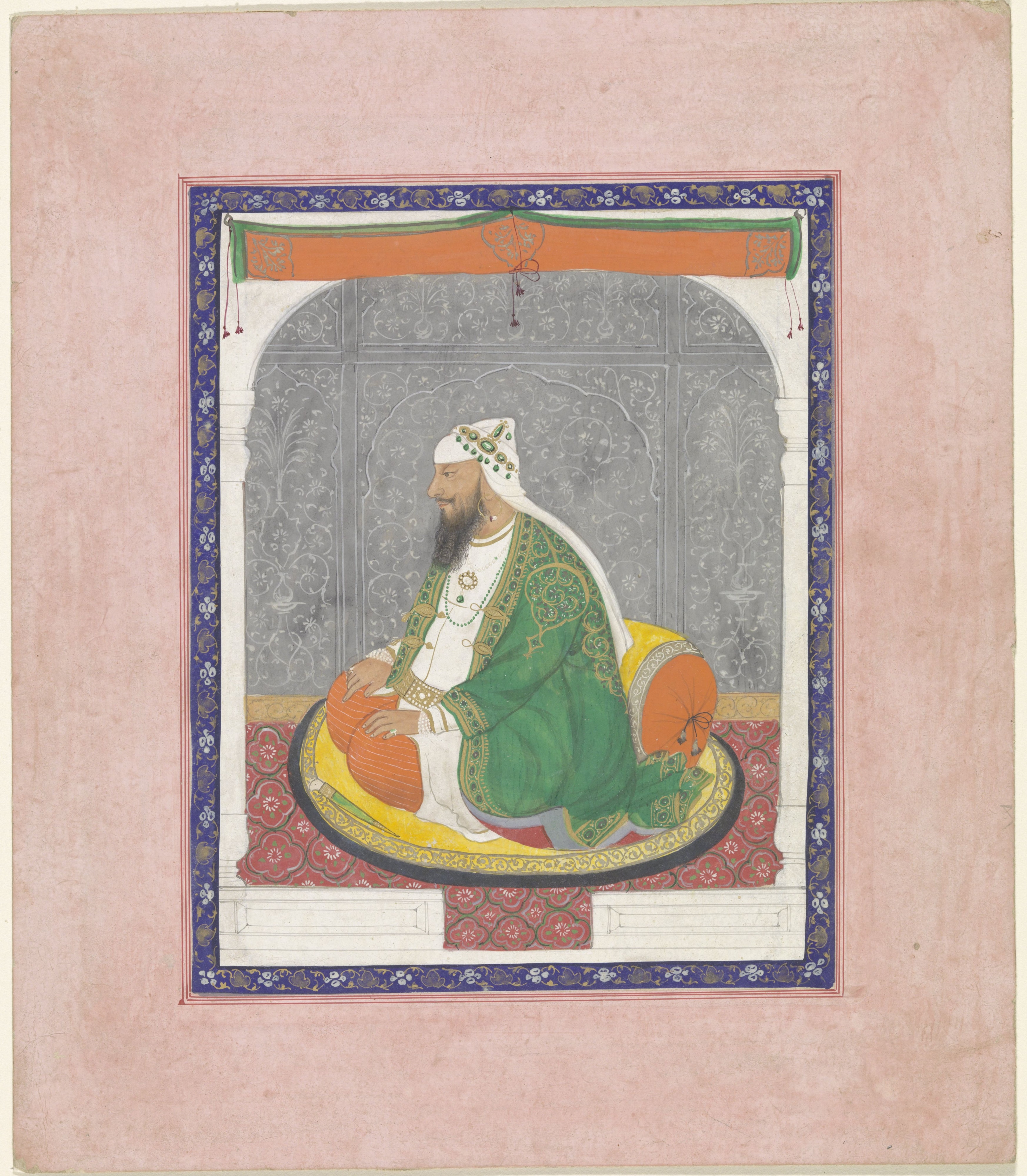 Painting of Raja Nihal Singh of Kapurthala, ca.1850 by Unknown author Unknown author