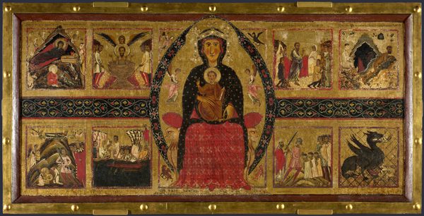 The Virgin and Child Enthroned, with Narrative Scenes by Margaritone d'Arezzo