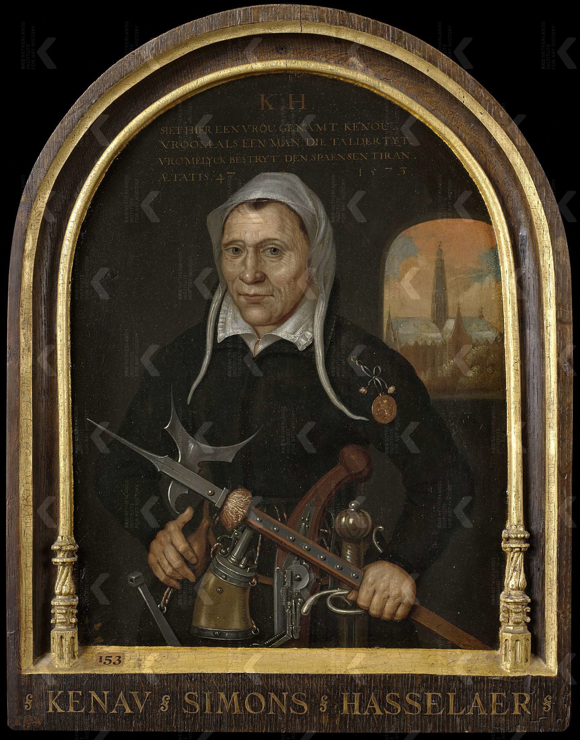 Portrait of Kenau Simonsdr. Hasselaer (1526-1588) by Adam Willaerts