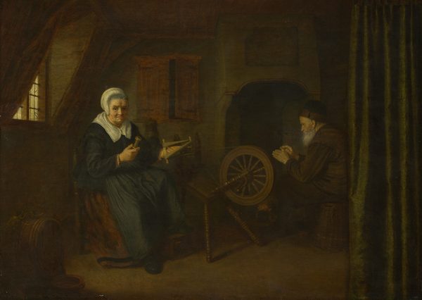 Tobit and Anna . by Abraham de Pape