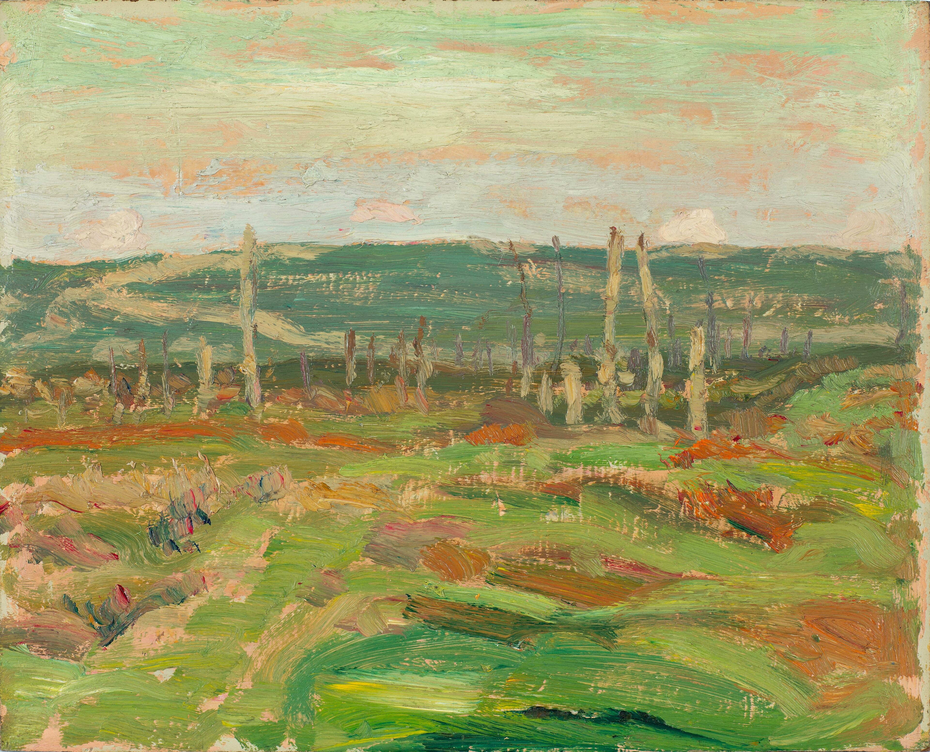 Vimy Ridge from Souchez Valley (Sketch) by A. Y. Jackson