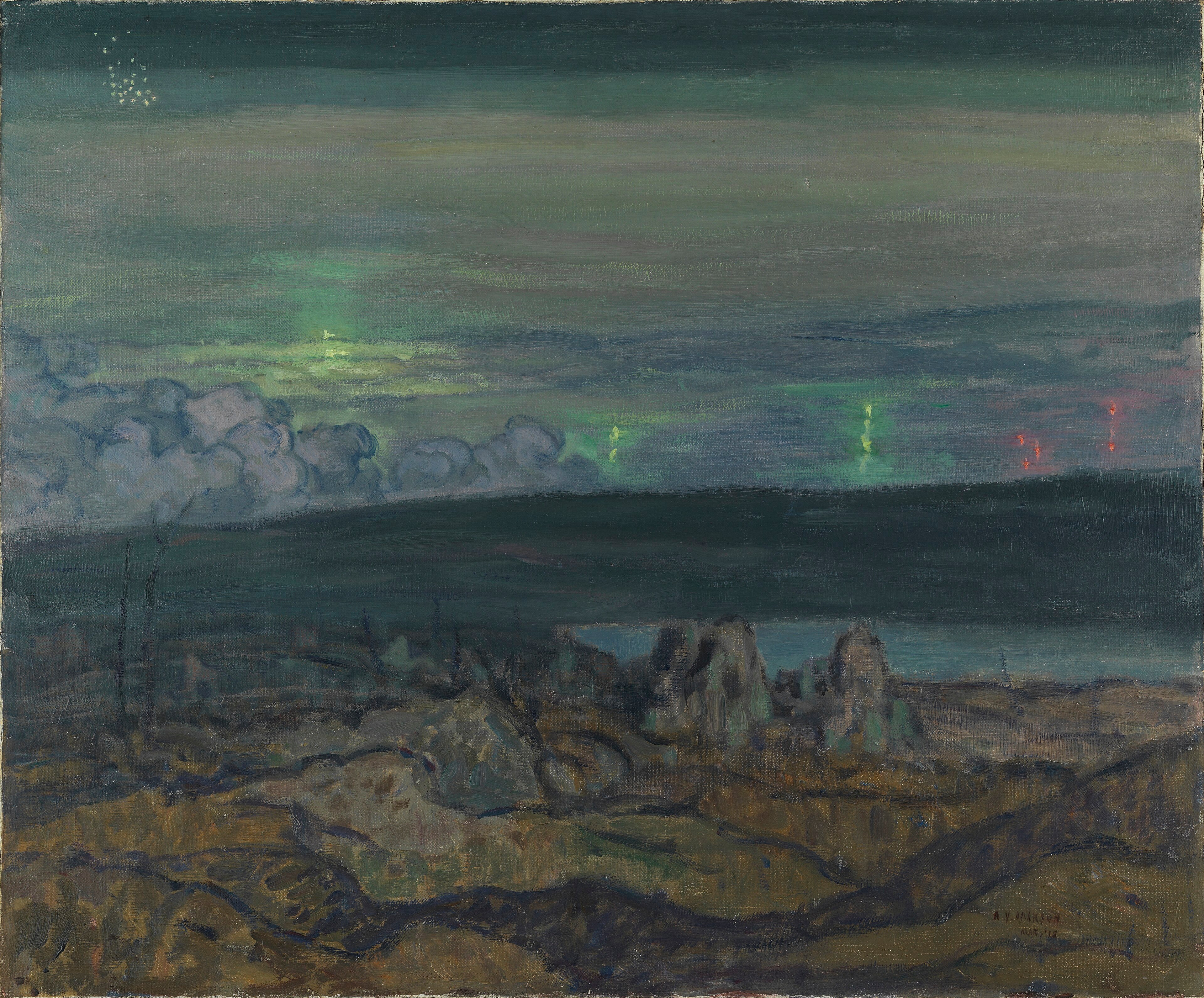 Gas Attack, Lievin by A. Y. Jackson