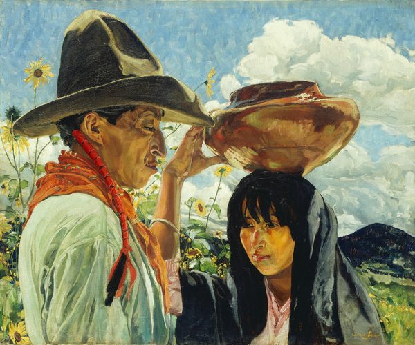 Jim and his Daughter by Walter Ufer