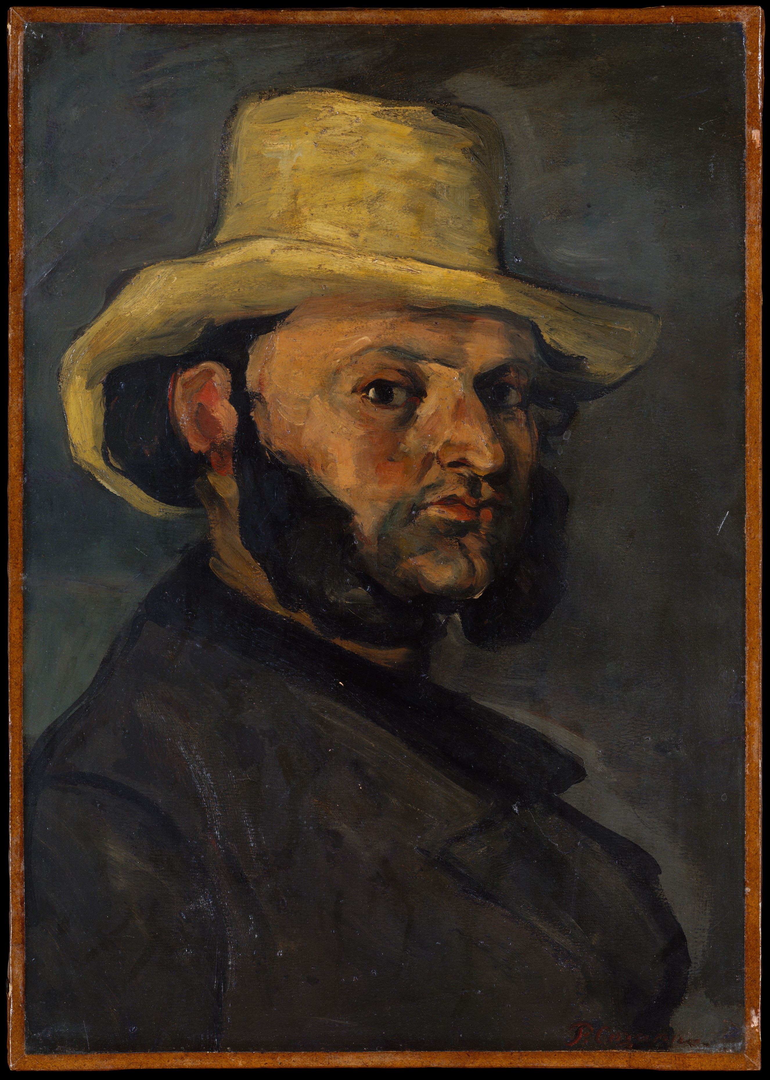 Gustave Boyer (b. 1840) in a Straw Hat