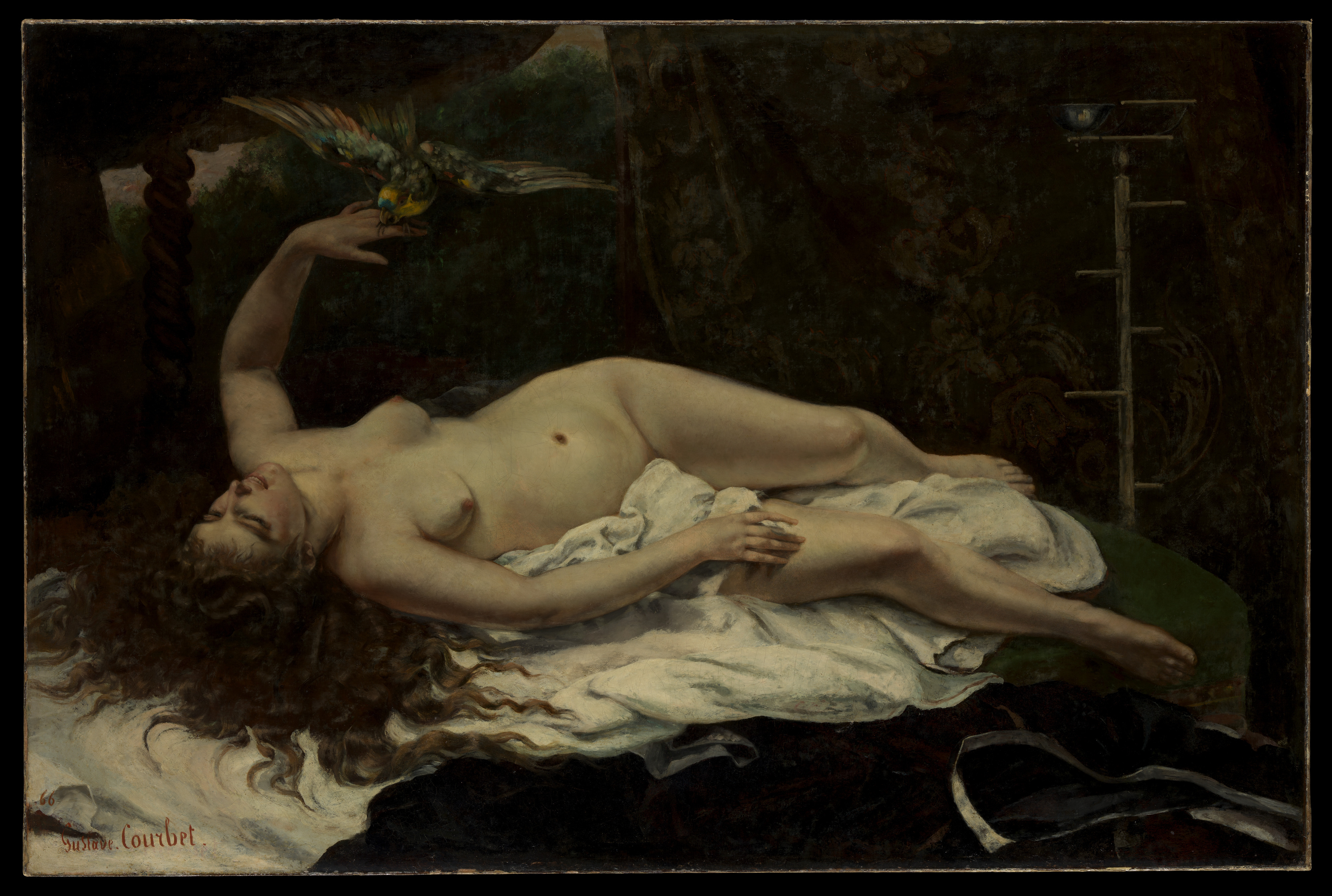 Woman with a Parrot