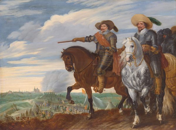 Frederick Henry and Ernst Casimir of Nassau-Dietz at the Siege of ’s Hertogenbosch by Paulus van Hillegaert (I)