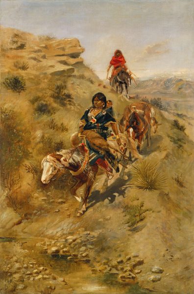 Bringing Home the Meat by Charles Marion Russell