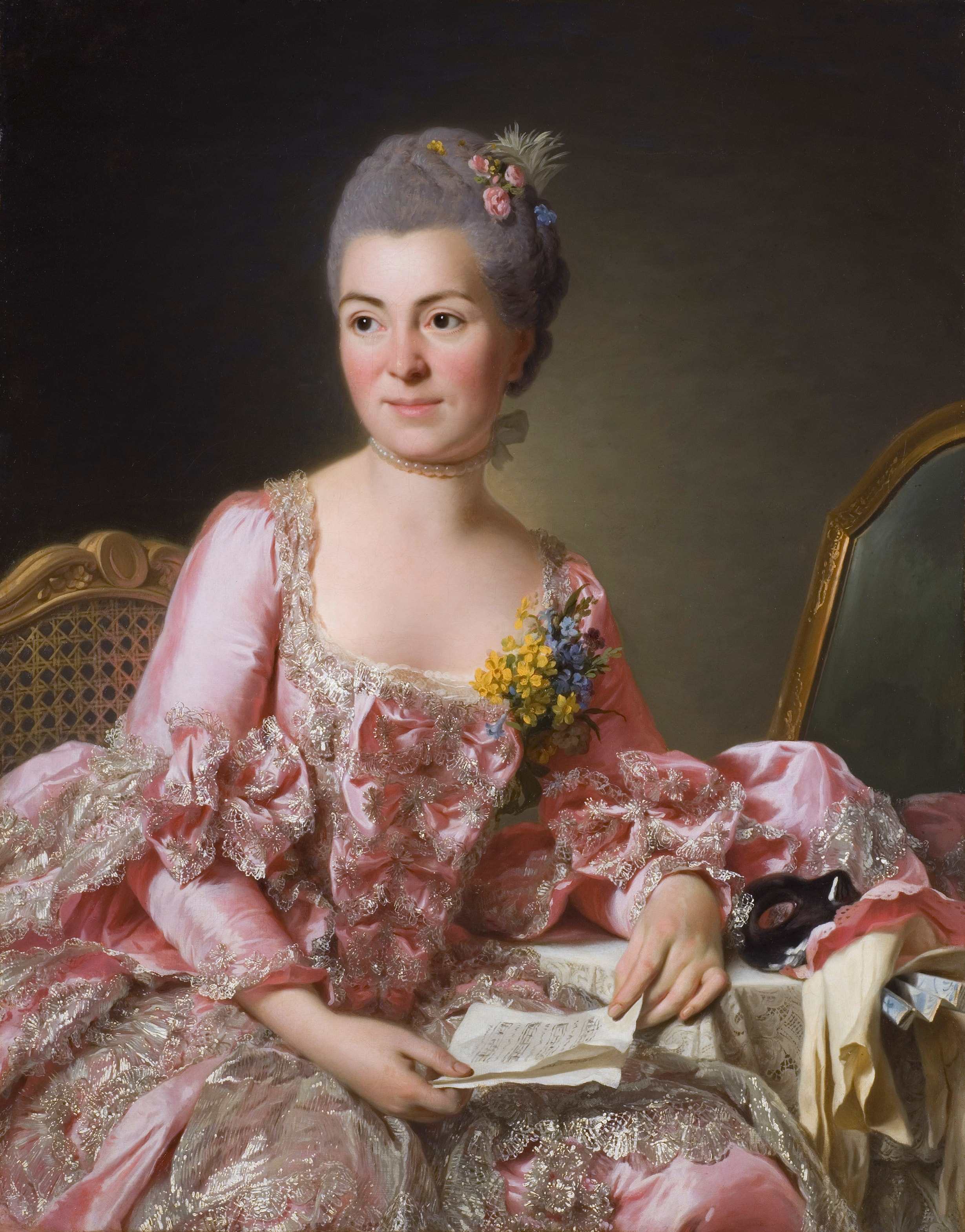 The artist Marie Suzanne Giroust by Alexander Roslin
