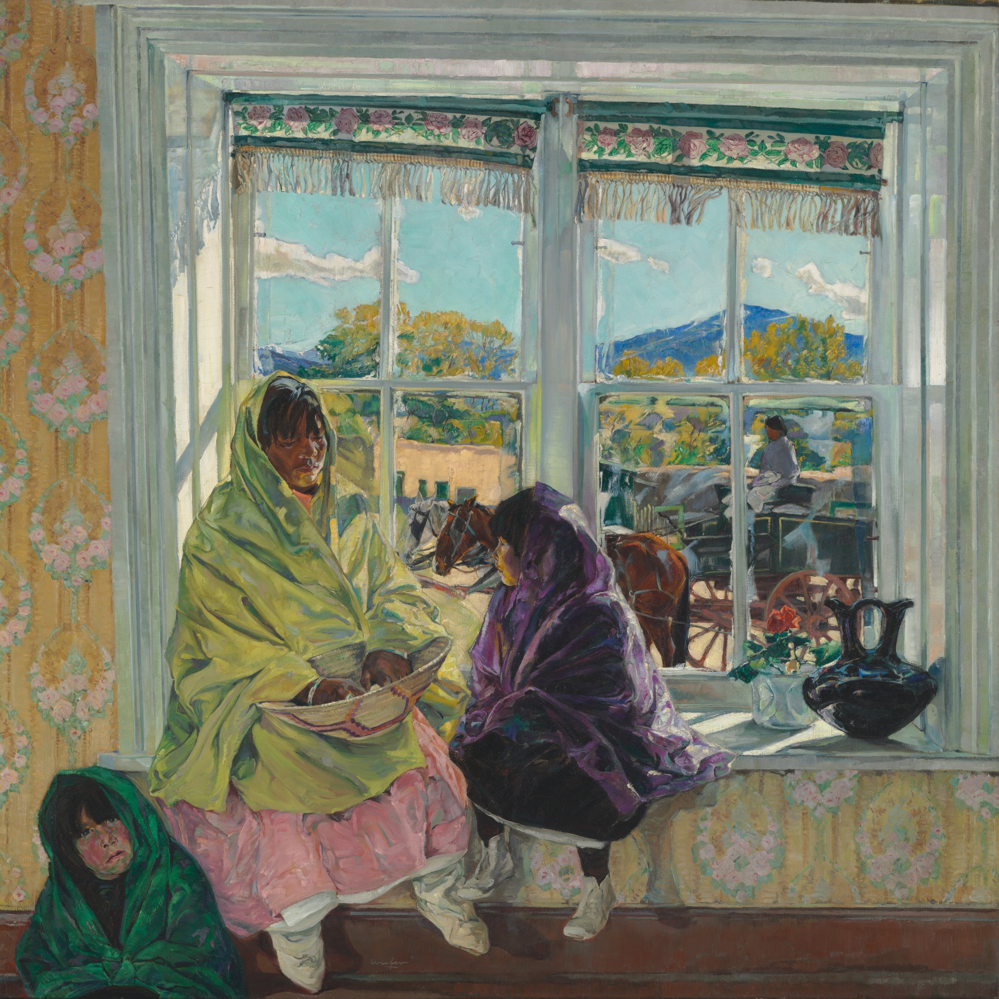Luzanna [Lousuanna Lujan] and Her Sisters by Walter Ufer