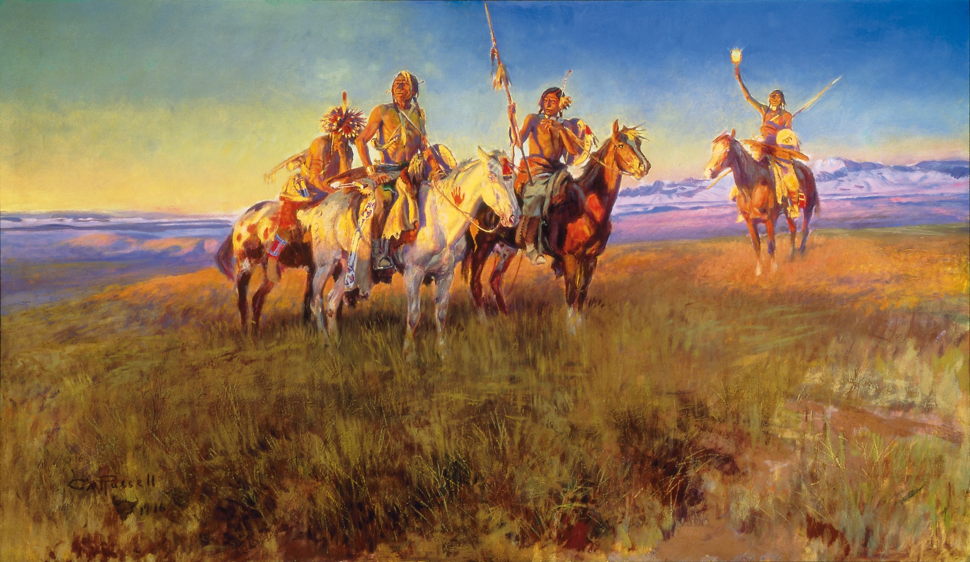 Red Man’s Wireless by Charles Marion Russell