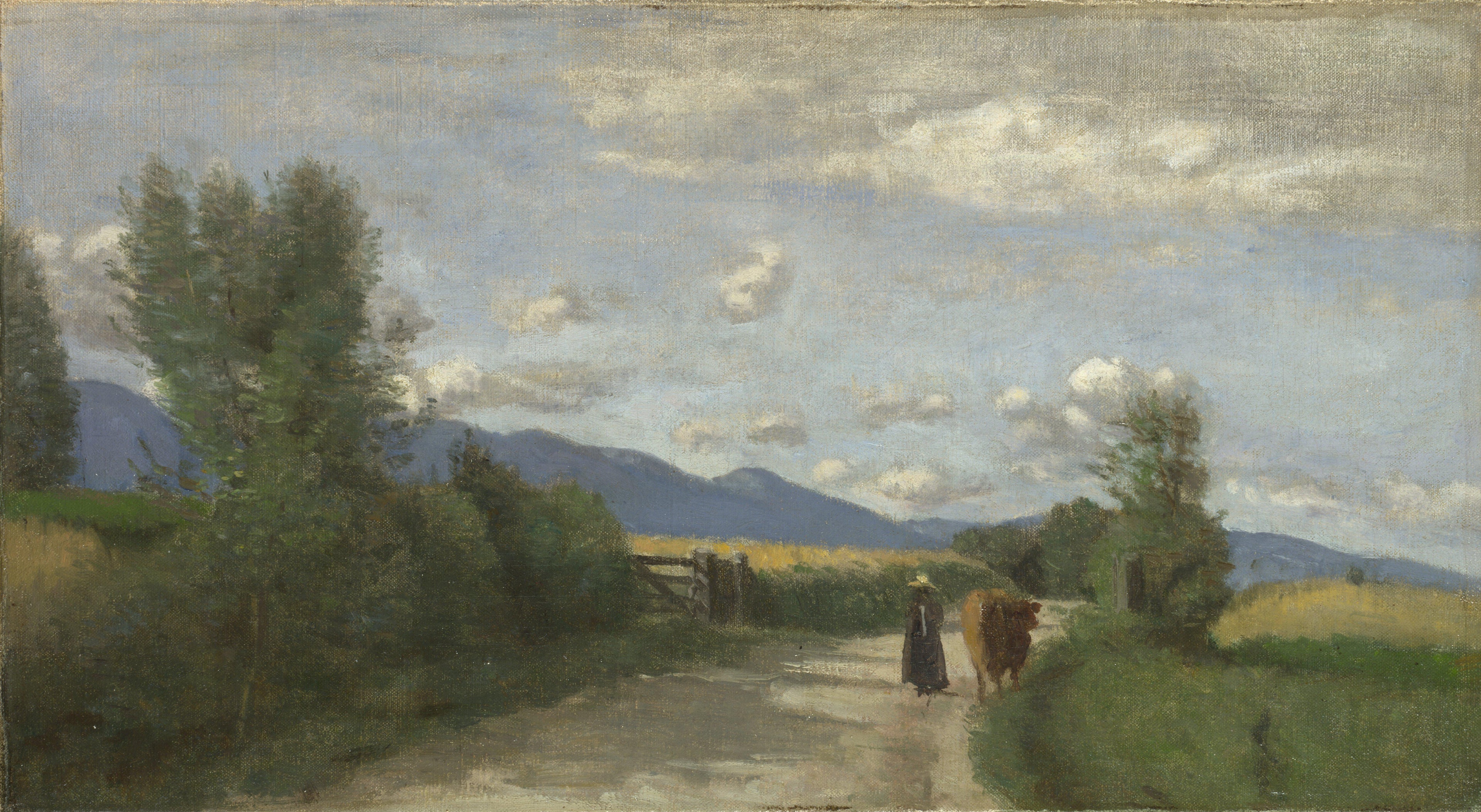 Dardagny, Morning by Jean-Baptiste Camille Corot