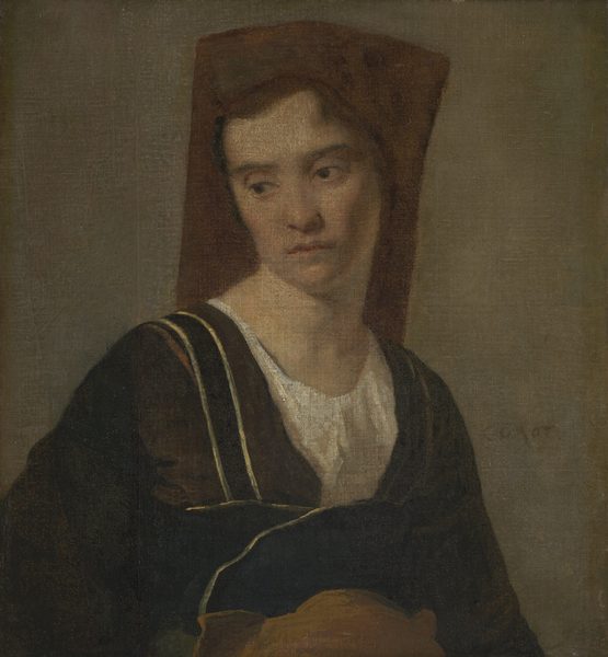 Corot - Imitator of - A Peasant Woman, NG3239 by Jean-Baptiste Camille Corot