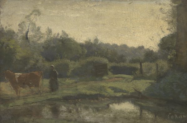 Corot - Summer Morning, NG3238 by Jean-Baptiste Camille Corot