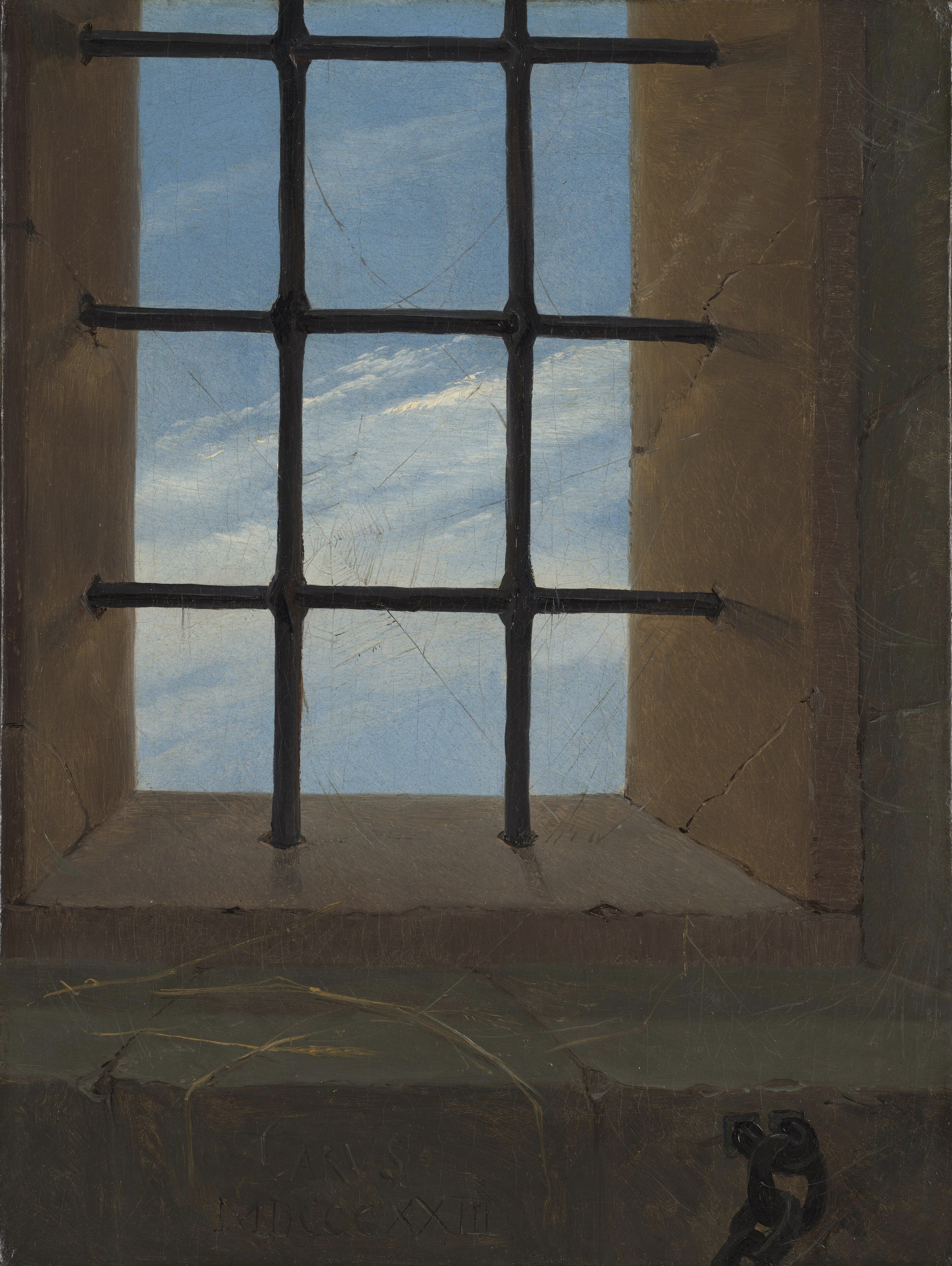 A View of the Sky from a Prison Window by Carl Gustav Carus