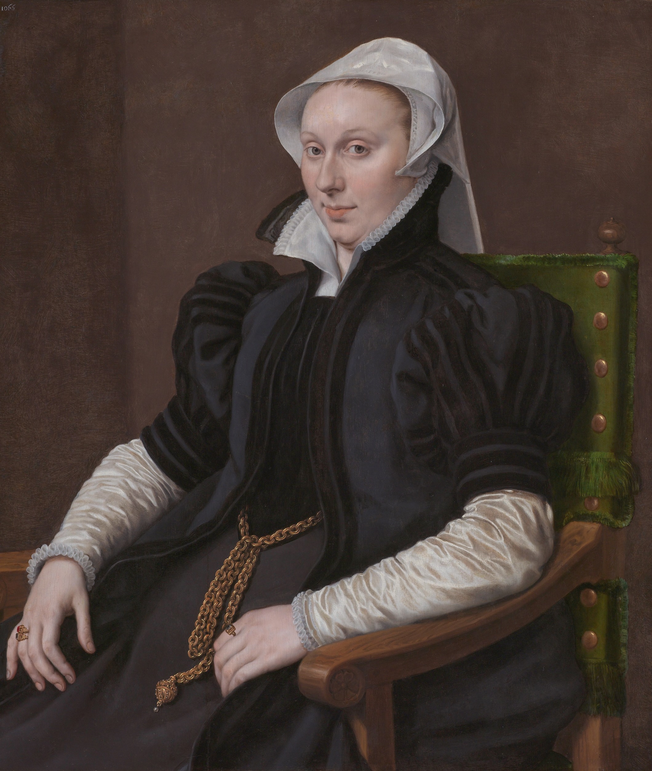 Portrait of Anne Fernely . [ 1 ] Alternative title(s): Portrait of Anne Fernely. Wife of Sir Thomas Gresham . [ 2 ] Anne Fernel, the Wife of Sir Thomas Gresham . [ 3 ] by Antonis Mor