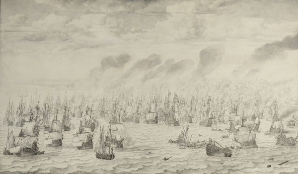 The Battle of Terheide by Willem van de Velde the Elder
