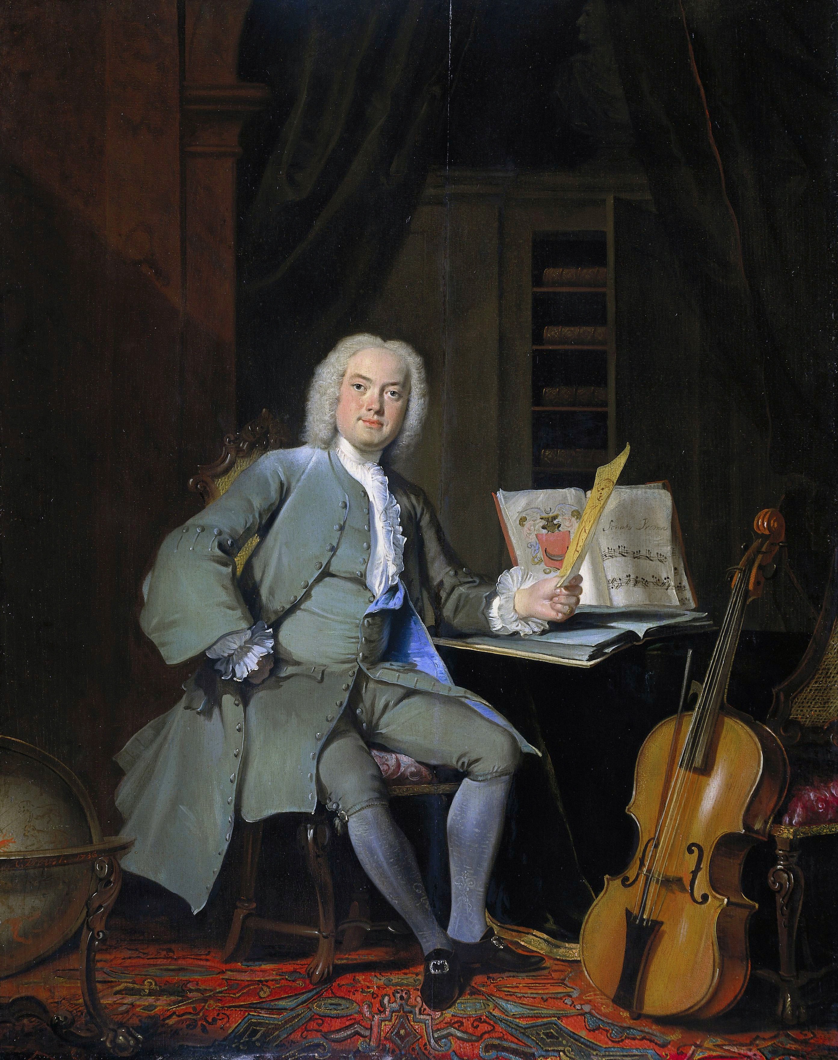 Portrait of a Member of the Van der Mersch Family by Cornelis Troost
