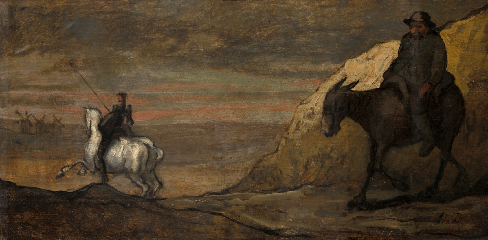 A work made of oil on panel.