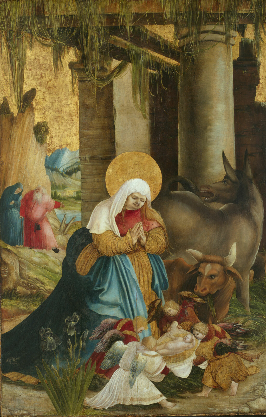 A work made of oil on panel.
