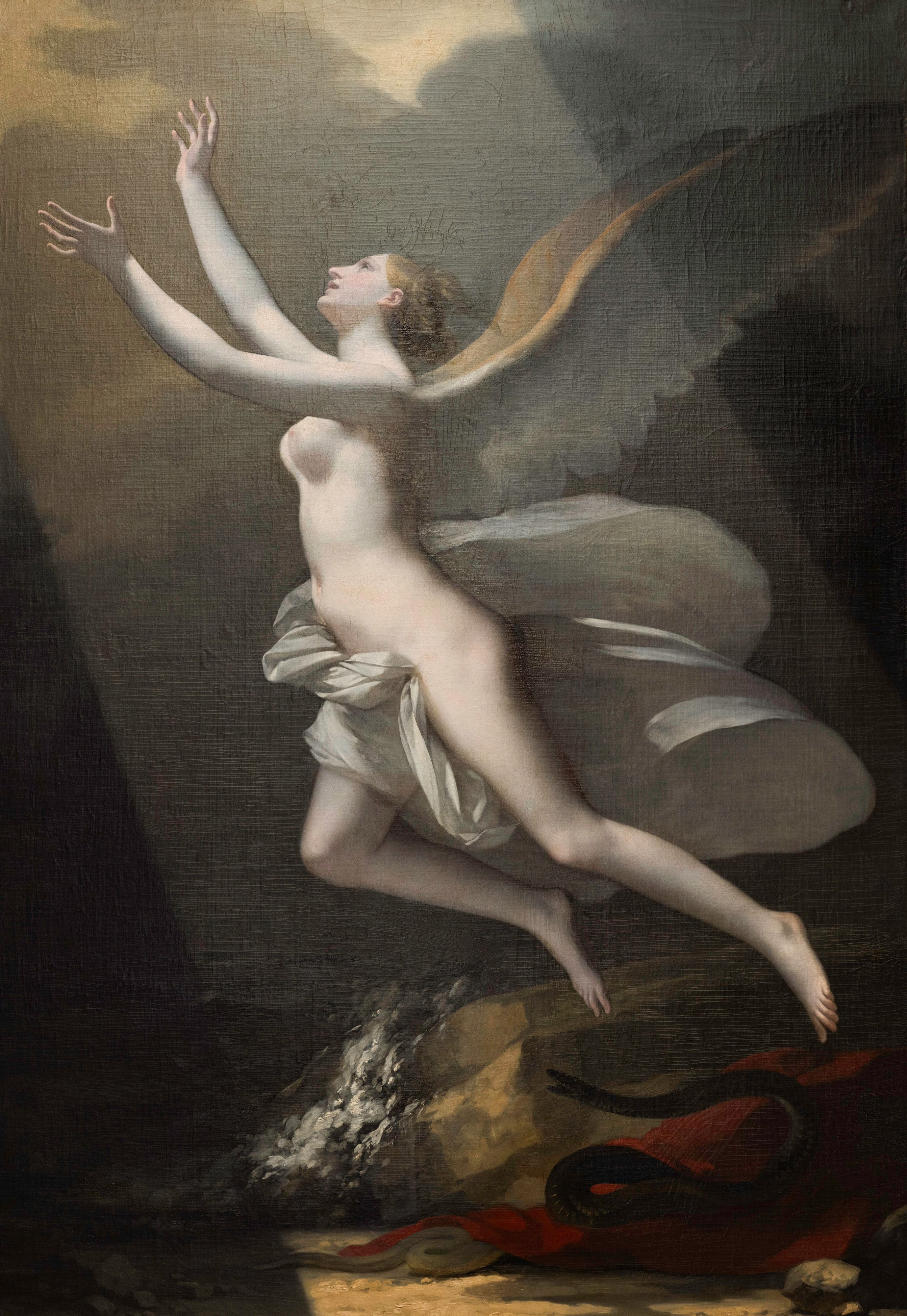 The Soul Breaking the Links Holding it to the Earth by Pierre-Paul Prud'hon