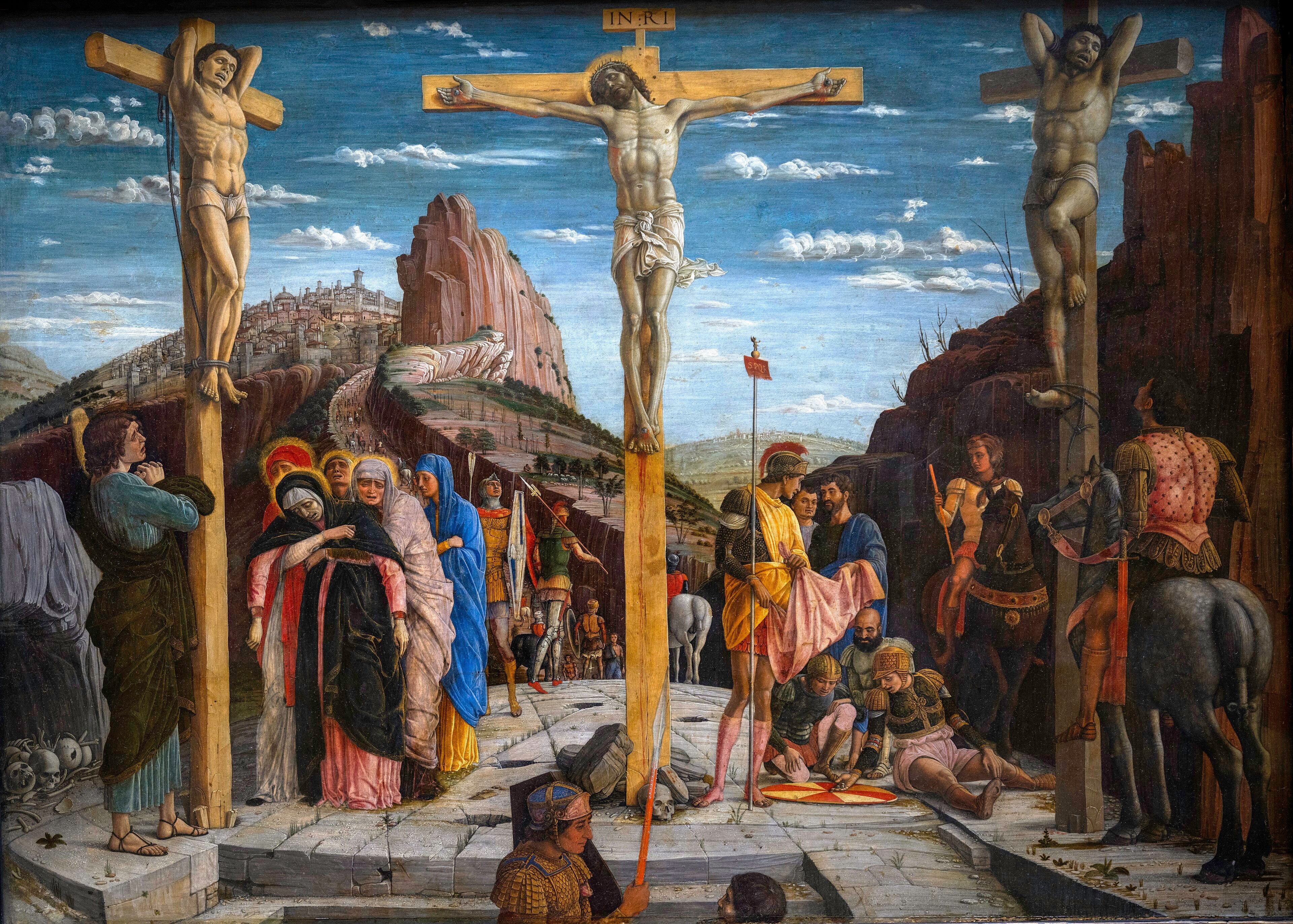 Crucifixion - Andrea Mantegna - Louvre INV 368 by Wilfredor