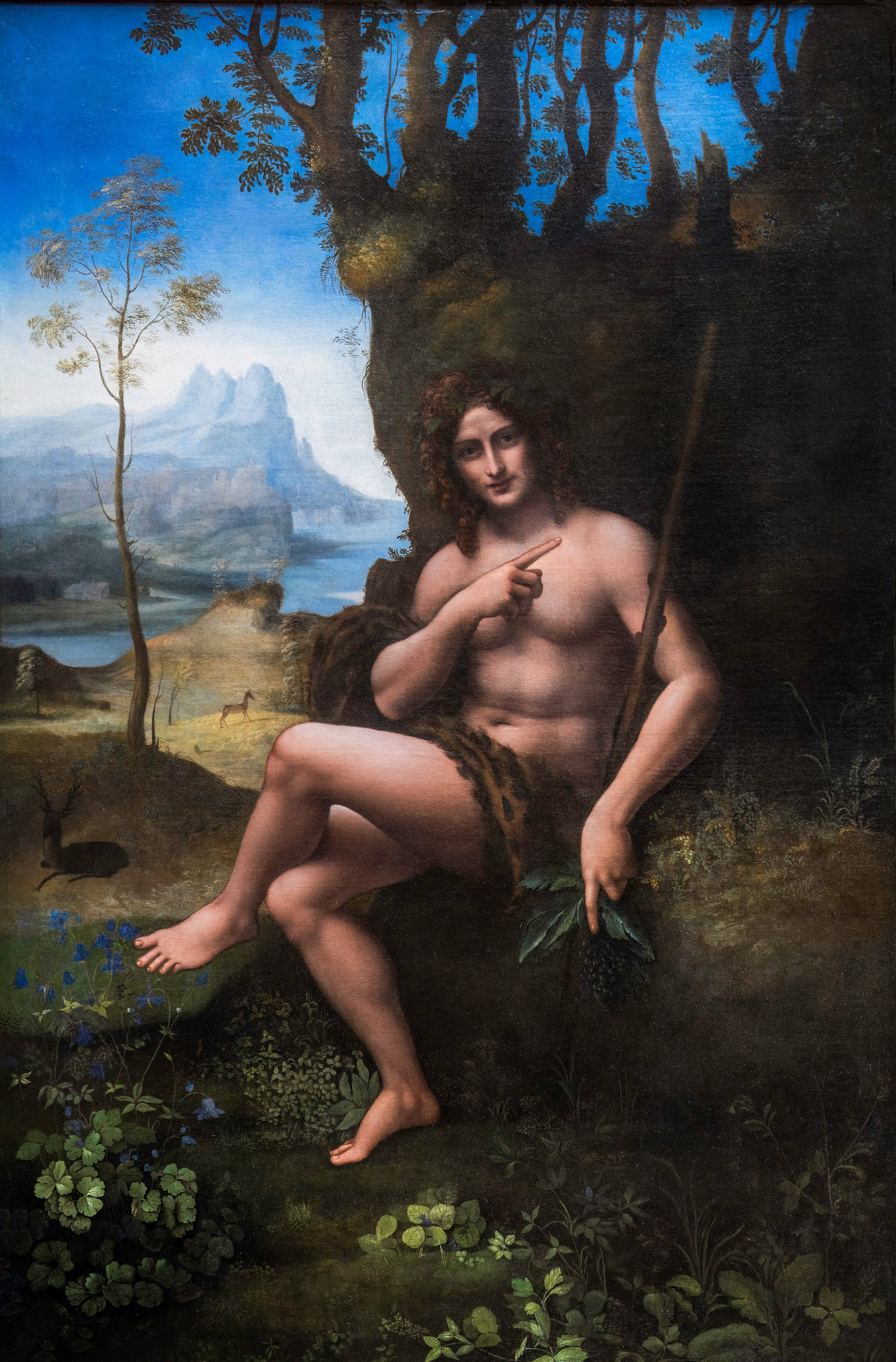 Saint John the Baptist, known as Bacchus by Leonardo da Vinci