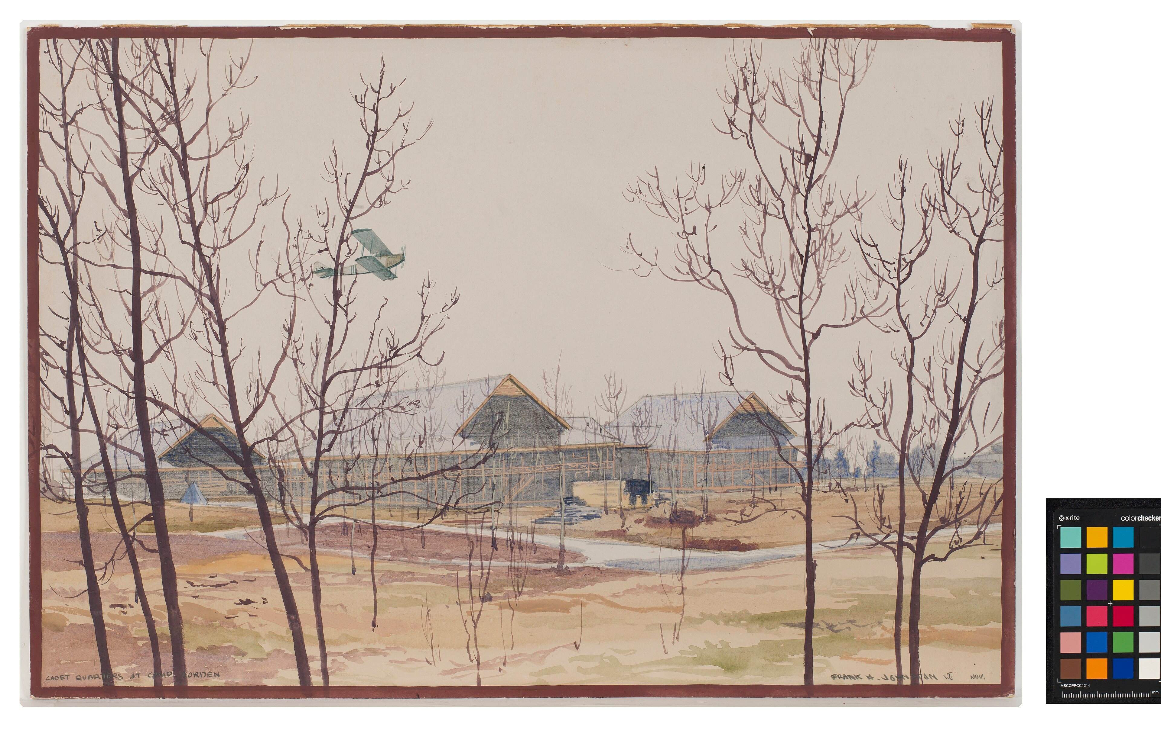 Cadet Quarters, Camp Borden by Frank Johnston