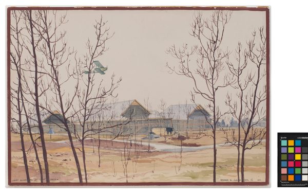 Cadet Quarters, Camp Borden by Frank Johnston
