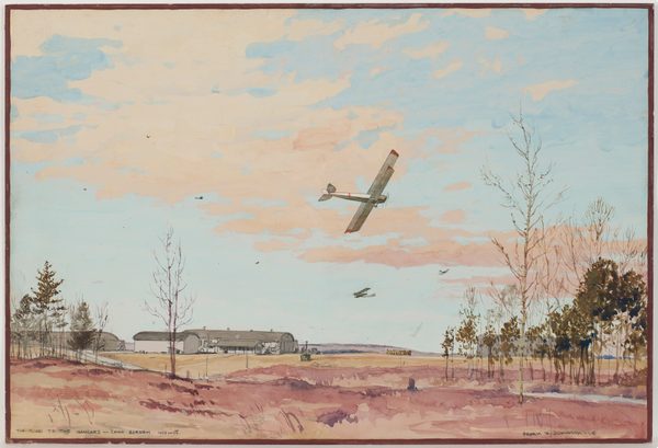 The Road to the Hangars, Camp Borden by Frank Johnston
