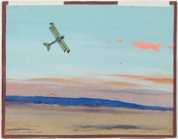 Stunting at Camp Borden by Frank Johnston