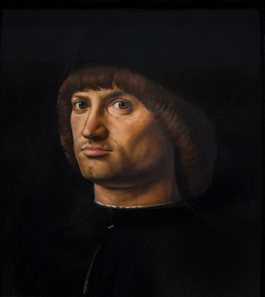 Antonello da Messina - Portrait of a Man (Il Condottiere) cleaned version by Wilfredor