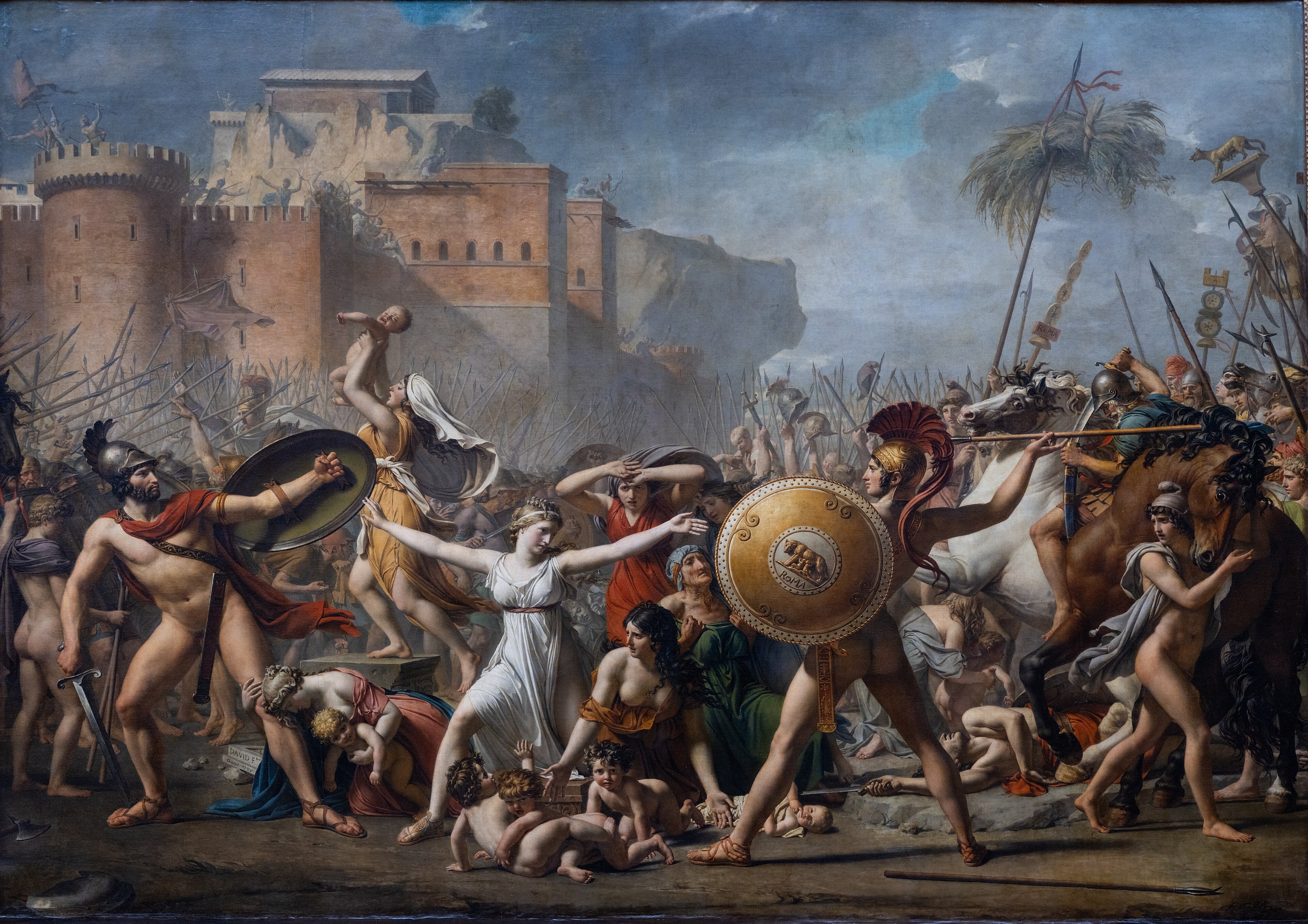 The Intervention of the Sabine Women by Jacques-Louis David