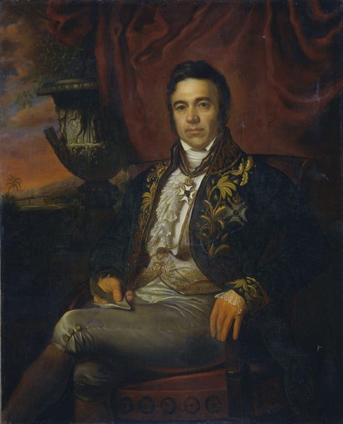 Portrait of Jean Chrétien Baud (1789-1859) by Raden Saleh