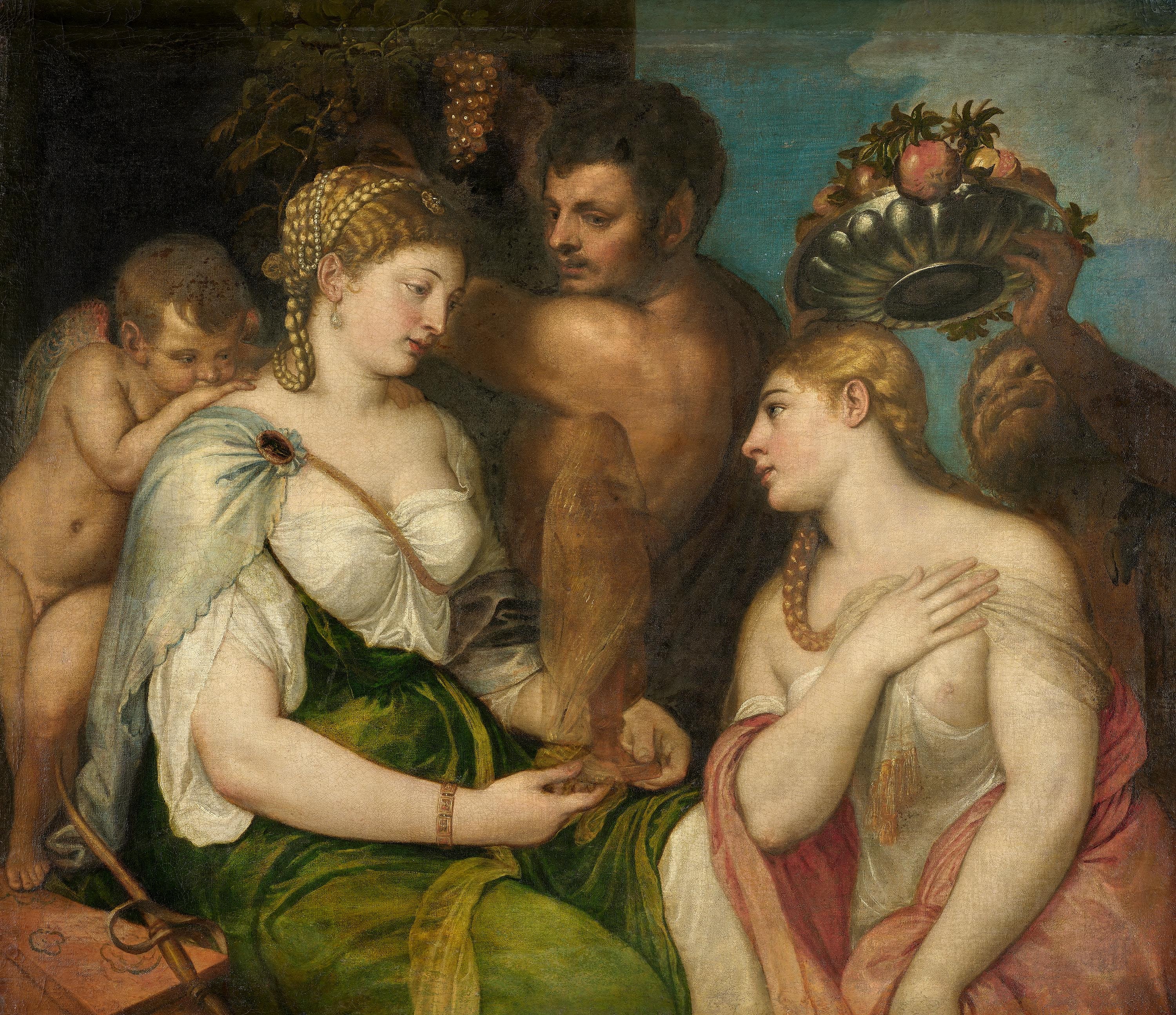 Initiation into the Bacchic Mysteries by Titian