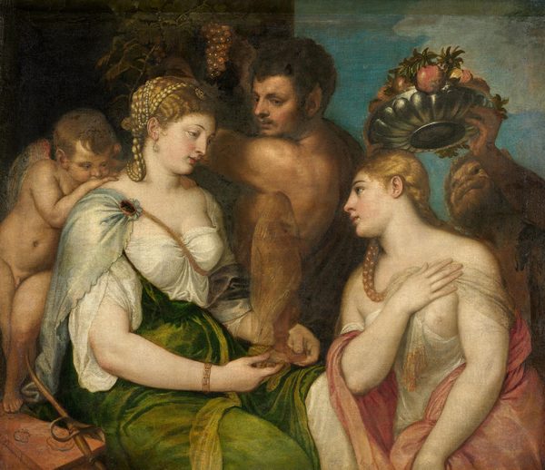 Initiation into the Bacchic Mysteries by Titian