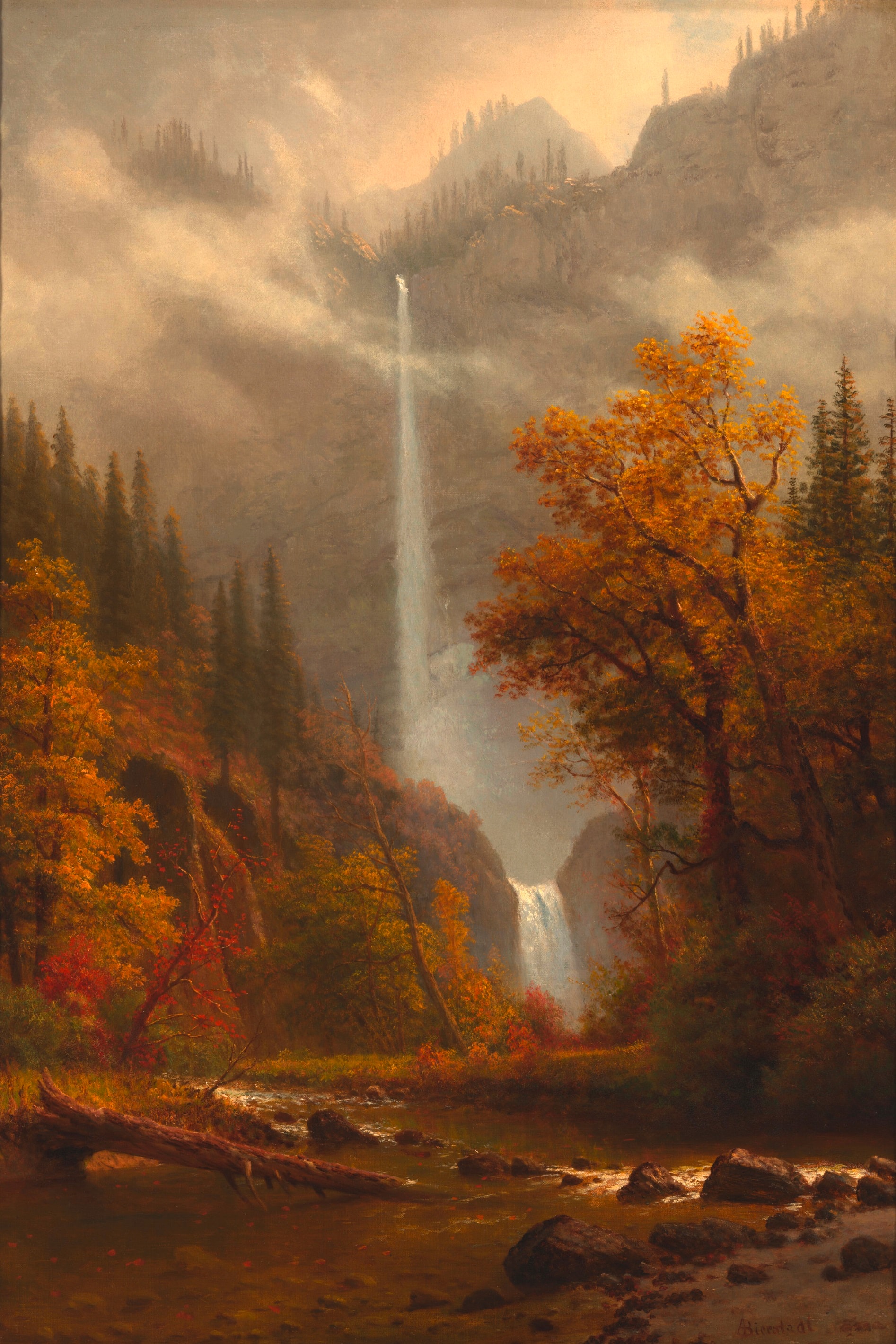 Multnomah Falls by Albert Bierstadt
